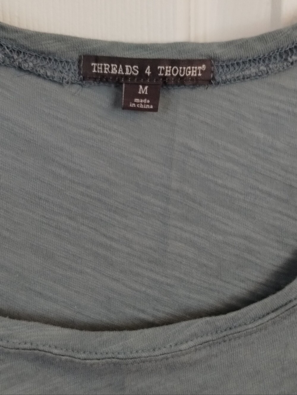 Threads 4 Thought Scoop Neck Tee in Sage